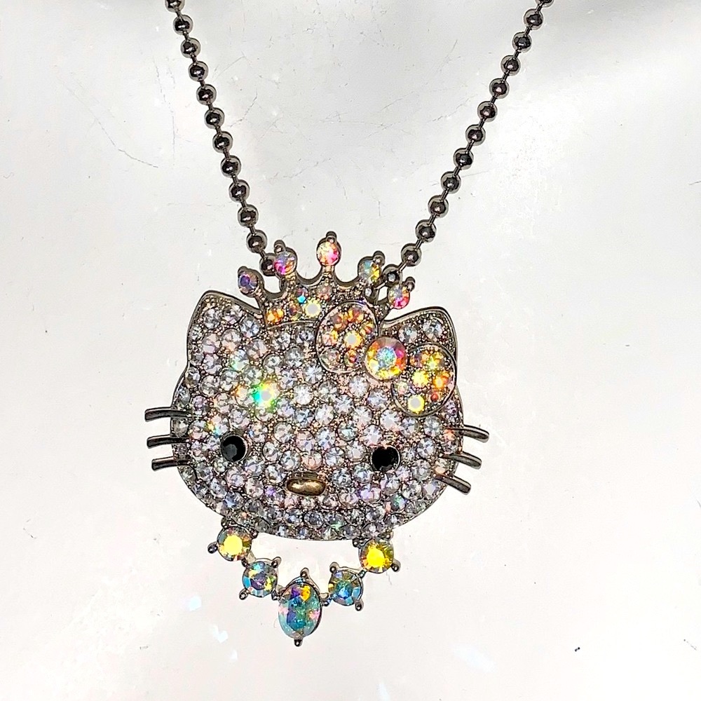 Pave Tiara Hello Kitty Face